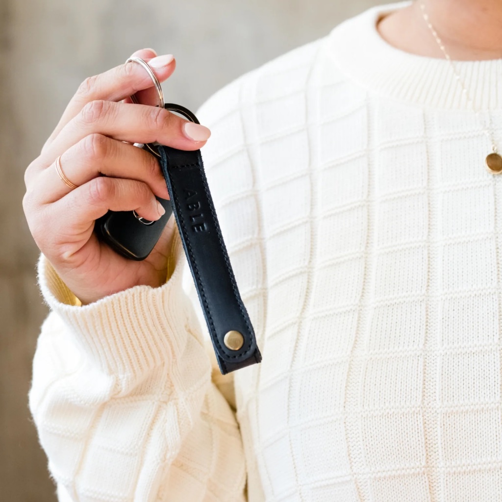 Able Atlas Leather Key Ring